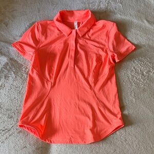 Lululemon Athletica Coral Polo Shirt